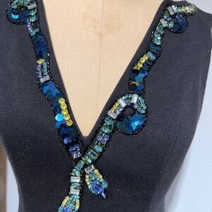 Boston Proper Women’s Sequin Snake Neckline Dress size 8